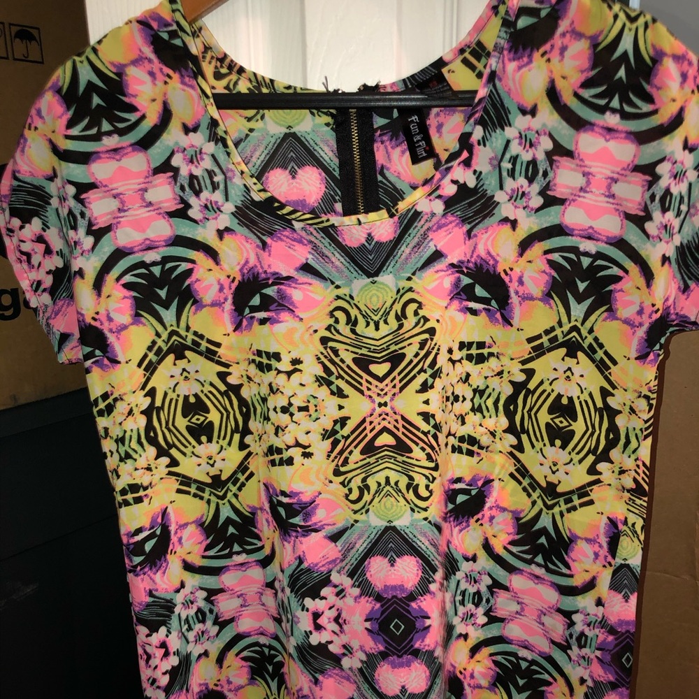 Cute neon pink blouse